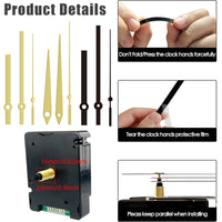 DCF Radio Controlled Clock Movement with Automatic Time Synchronization and Hands