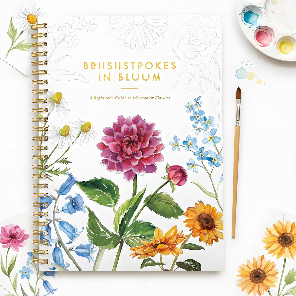 Watercolor Workbook with Pigment Set for Artists and Beginners