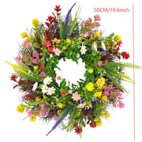 Texas Wildflower Daisy Wreath for Front Door Decor
