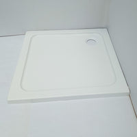 Square Acrylic Shower Base with Anti-Slip Surface, Integrated Design, Thickened for Bathroom Shower Enclosures