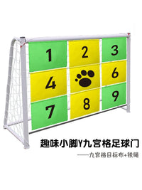Soccer Goal with Target Sheet for Penalty Kick Training - Portable 2-in-1 Football Goal