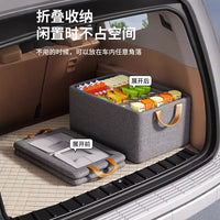 Foldable Cationic Car Trunk Organizer with Lid for Travel and Storage