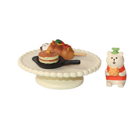 Zakka Christmas Miniature Round Table for Dollhouse Scenes & Photography Props