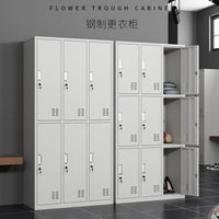 Steel Employee Locker with Lock, Metal Storage Cabinet for Dormitory and Workshop