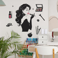 Creative Beauty Silhouette Wall Decal for Home Decor