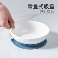 Elevated Ceramic Pet Bowl with Non-Slip Silicone Base for Cats and Small Dogs