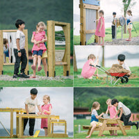 Kids Outdoor Wooden Play Garden Sandbox Water Table