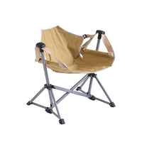 Portable Folding Moon Rocking Chair for Outdoor Camping Fishing Patio