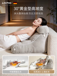 Pregnancy Wedge Pillow for Acid Reflux, Back Support, and Reading in Bed