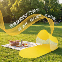 Pop-Up Beach Tent with UV Protection and Moisture-Proof Mat