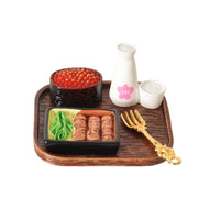 Miniature Japanese Sushi Food Play Set for Dollhouse Decoration