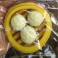 Dumpling Squeeze Toy, Food Shaped Stress Relief Fidget Toy, Sensory Toy for Anxiety Relief