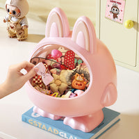 Cute Monster Desktop Organizer Box with Big Ears for Hair Accessories and Snacks