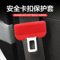 Car Seat Belt Buckle Holder Silicone Cover Anti-Collision Protector
