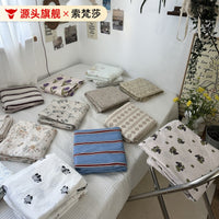 INS Style Floral 100% Cotton Duvet Cover Set with Pillowcases