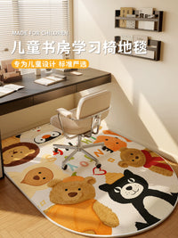Cartoon Soundproof Chair Mat for Study Room and Bedroom