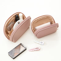 Portable Mini Cosmetic Bag for Lipstick Powder Samples, Cute Zipper Pouch