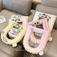 Cute Cartoon Toilet Seat Cover Washable Toilet Ring Cushion for Home Bathroom, All Seasons