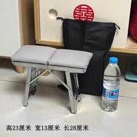 Portable Folding Stool for Outdoor and Indoor Use, Metal Frame, Kids and Adults, Fishing and Travel