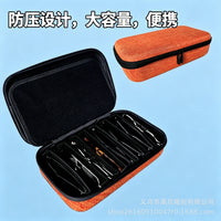 Portable 8-Slot Sunglasses Organizer Case for Car and Travel, Multi-functional Storage for Eyewear and Digital Products