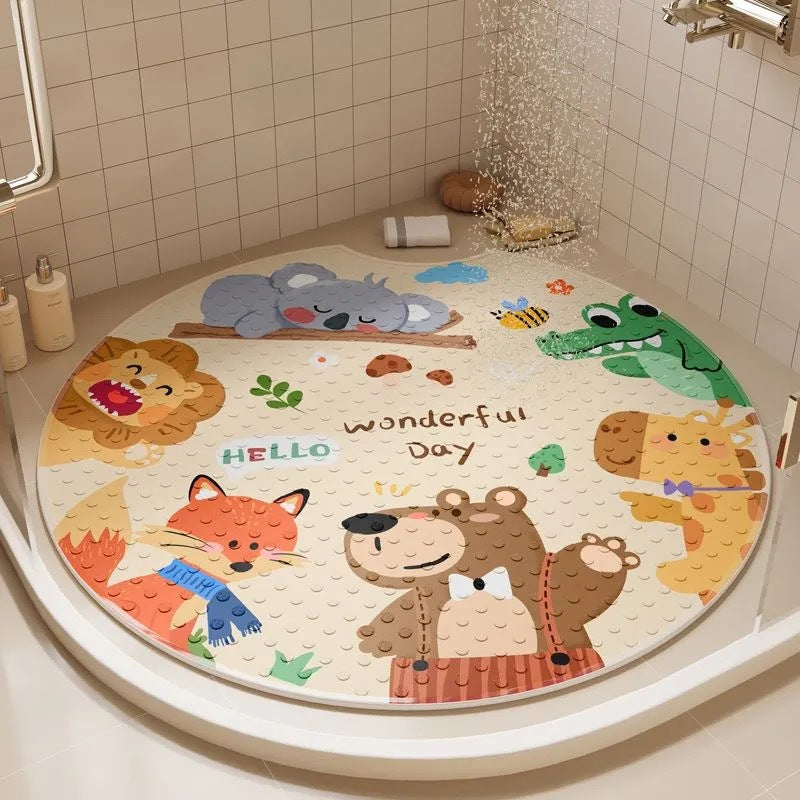 Cartoon Non-Slip Bathroom Mat for Shower and Bathtub
