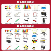 Soccer Training Equipment Set with Cones, Discs, and Poles for Agility and Dribbling Drills