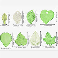 Acrylic Mini Leaf Beads for DIY Jewelry Making, Bracelets, Necklaces, Earrings