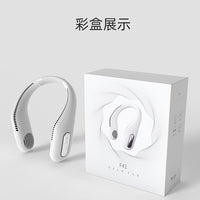 Portable USB Rechargeable Hands-Free Neck Fan for Outdoor Use