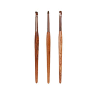 Pony Hair Detail Eyeshadow Brush Set for Eyeliner and Under-Eye Makeup