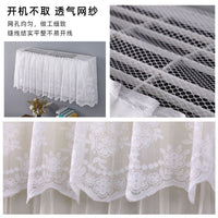 Air Conditioner Dust Cover with Wind Deflector for Wall-Mounted Units