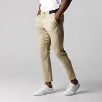 Men's Breathable Casual Cotton Long Pants for All Seasons