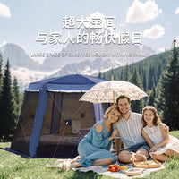 Hexagonal Automatic Pop-Up Camping Tent for Outdoor Events, Windproof & Rainproof