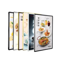 Magnetic Poster Frame Aluminum Alloy Snap Frame for Elevator Advertising A3 A4 Picture Display
