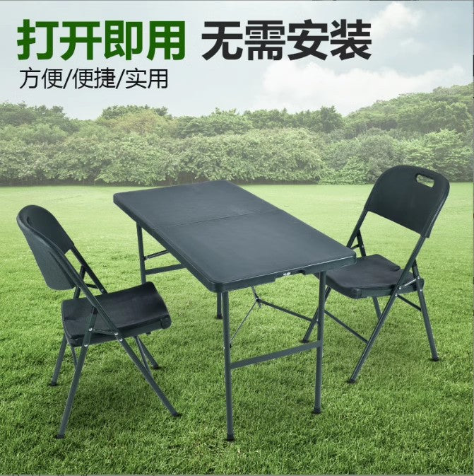Portable HDPE Folding Field Table for Outdoor Camping and Training