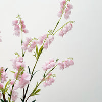 Artificial Lily of the Valley Wind Chime Flowers, 9-Head Long Stem Bellflower for Home Decor