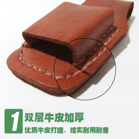 Thickened Cowhide Electrician Tool Pouch with Single Pocket for Pliers Wrenches