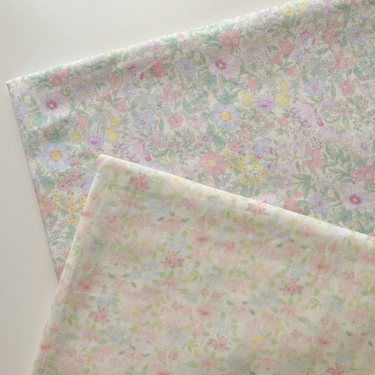 Double-Layer Gauze Pure Cotton Floral Fabric for DIY Apparel and Crafts
