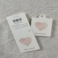 Wholesale Sock Tag Cardboard Labels - Hook-Free Universal Sock Cards for Single/Double Pairs, Men's and Women's Socks