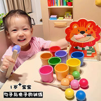 Montessori Fine Motor Skill Development Toy Set for Toddlers, Color Recognition Educational Game for Early Learning