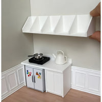 Miniature 3D Printed Corner Cabinet Dollhouse Furniture European Style