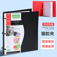 3-Hole Loose Leaf Binder with Removable Cover for Office Organization