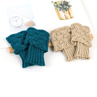 Chunky Knit Ankle Leg Warmers Boot Cuffs for Women