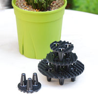 Plastic Pot Bottom Mesh Pads for Drainage and Soil Retention - Round and Square Breathable Mats with Feet