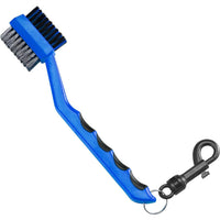 Golf Club Cleaning Brush Double-Sided Nylon and Steel Bristle Head Cleaner Tool