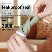 Silicone Travel Bottles Set for Shampoo Lotion Toiletries, Leak-Proof Refillable Squeeze Containers with Lids