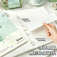 Four Seasons Detachable Loose-Leaf Notebook with Removable Cover, A4 Thin Crisp Learning Journal