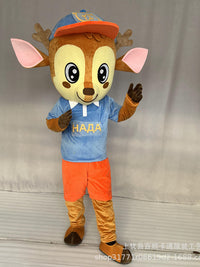Christmas Reindeer Mascot Costume Adult Deer Inflatable Suit for Advertising Events