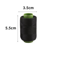 Black and White Sewing Thread Spools - 2 Pack