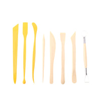 8-Piece Pottery Clay Sculpting Tool Set for DIY Crafting and Shaping
