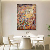 Abstract Art Wall Decor Painting for Living Room, Modern Luxury Aesthetic Framed Artwork